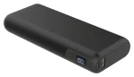 Platinet PMPB20DL202B čierna / Powerbanka / 20 000 mAh / 65W Power Delivery / 2x USB-C / 1x USB-A / displej