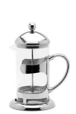 WEIS Kafetéria french press / 600 ml / borosilikátové sklo / nerezová oceľ (18343)