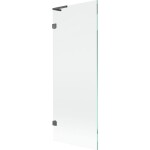 MEXEN/S - Lunar L vaňová zástena FIX 70 x 150, transparent, grafit kartáčovaná 897L-070-000-66-00