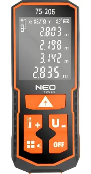 Neo Tools 75-206 / Laserový diaľkomer / rozmery 20 x 12 x 6 cm (75-206)
