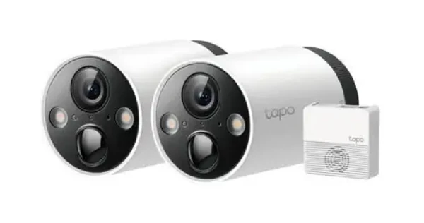 TP-Link Tapo C420S2 bílá / Sada 2 IP kamer / 2560 x 1440 px / Wi-Fi / IP65