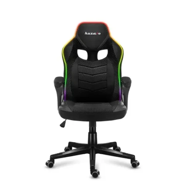 Huzaro Force 2.5 Mesh RGB čierna / Herná stolička / nastaviteľná / nosnosť až 140 kg / látka sieťovina (HZ-FORCE 2.5 RGB MESH)