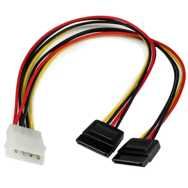 StarTech napájací Y-kábel Molex - 2x SATA / Napájací kábel / Molex - 2x SATA 15-pin / 0,3 m (PYO2LP4SATA)