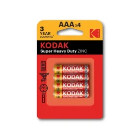Kodak HEAVY DUTY zinkovo-chloridovej batérie AAA (blister) 4ks (30953321)