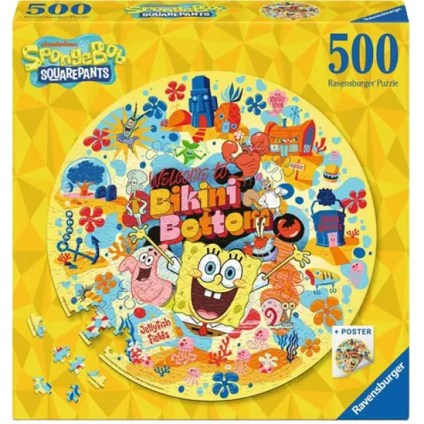 Ravensburger Okrúhle puzzle SpongeBob