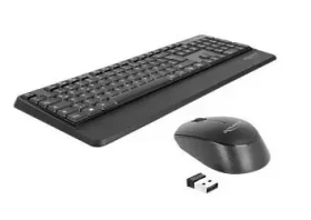 DeLock DE čierna / Set bezdrôtovej klávesnice a myši / DE layout / 2.4 GHz (12674)