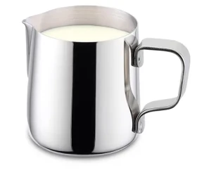 Weis Kanvička na mlieko 200 ml / Kanvička na mlieko / nerezová oceľ / nalievacia náustok / plochá rukoväť (16000)