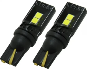 Compass LED žiarovka T10 4LED 3030 biela / 12V / 3W / 300lm / 6000K / CAN-BUS / 2ks