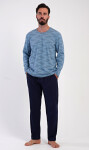 Pánske pyžamo Arnost sivomodré - Vienetta XL