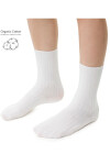 ORGANICKÉ DETSKÉ PRUHOVANÉ PONOŽKY 186 BRUSHED WHITE 20-22
