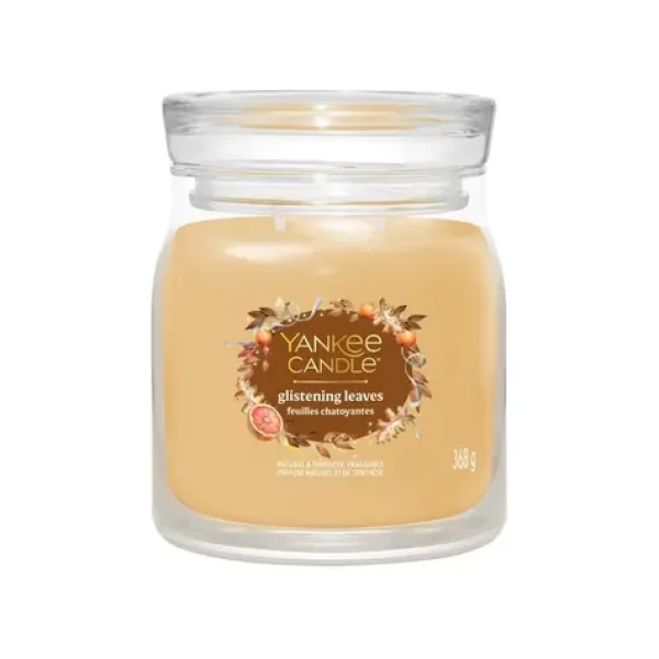 Yankee Candle Glistening Leaves Signature stredná (5038581167152)