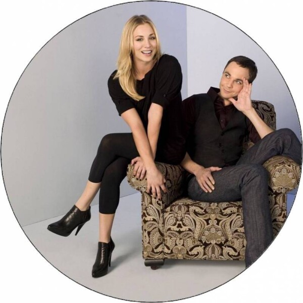 Jedldý papír The Big Bang Theory - Teória veľkého tresku Penny a Sheldon 19,5 cm - Pictu Hap - Pictu Hap