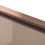 REA - Sprchovací kút DIAMOND 90x90 COPPER BRUSH bez sprchovej vaničky REA-K6966
