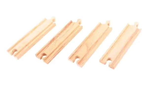 Bigjigs Rail Stredné rovné koľaje 16cm 4ks