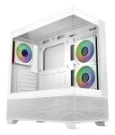 Cooler Master Elite 690 White biela/drevo / Skriňa / ATX / 2x USB-A 3.0 / 1x USB-C 3.2 Gen 2x2 / 3x 120mm ARGB (E690-WHNN-S00)