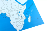 Moyo Montessori Moyo Montessori Kontrolná mapa - Afrika Nová - s popiskami