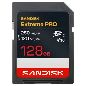 SanDisk Extreme PRO SDXC 128 GB / Pamäťová karta SDXC / čítanie 250 MB/s / zápis 120 MB/s (SDSDXXJ-128G-GSCIN)