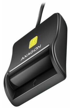 Axagon CRE-SM3N čierna / Čítačka SMART kariet / USB-A 2.0 / podpora eObčanka (CRE-SM3N)