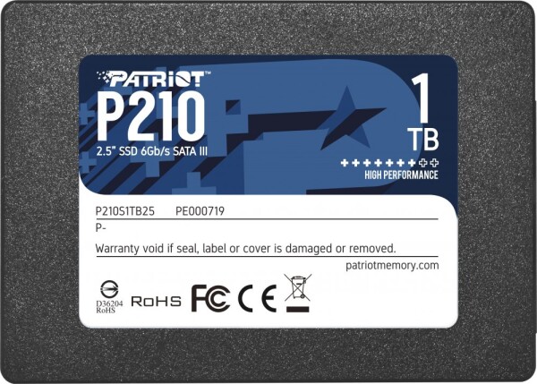 Patriot P210 1TB 2.5" SATA III (P210S1TB25)