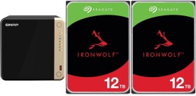Qnap TS-464-8G + 2x Seagate IronWolf 12TB (ST12000VN0008)