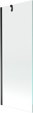 MEXEN/S - Next vaňová zástena FIX 70x150, transparent, čierna 895-070-000-00-00-70