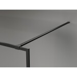 MEXEN/S - Kyoto-XF Sprchová zástena WALK-IN s rámom 50 x 202, dekor 10 mm, čierna 800-050-104-70-30-X