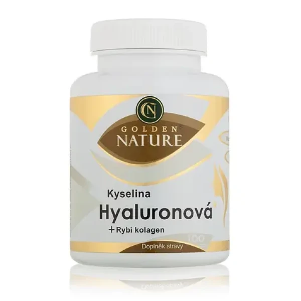 Golden Nature Kyselina hyalurónová+Rybí kolagén+Vit. C 100 cps. (GN000031)