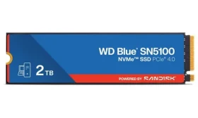 WD Blue SN5100 2TB / NVMe PCIe 4.0 x4 / TLC / čítanie:7100MBs / zápis:6700MBs / 5y