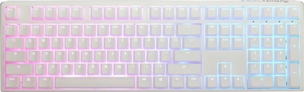 Ducky One 3 Aura White Gaming Tastatur, RGB LED - Gateron Baby Kangaroo