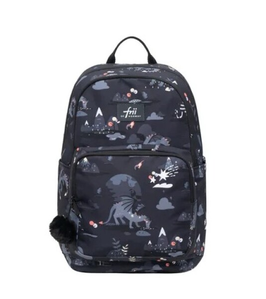 Ergonomický školský plecniak Frii of Norway Active 22l Black Dragon EUR