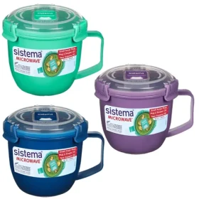 Sistema Microwave Small soup mug Hrnček na polievku 565 ml mix farieb (9414202211422)