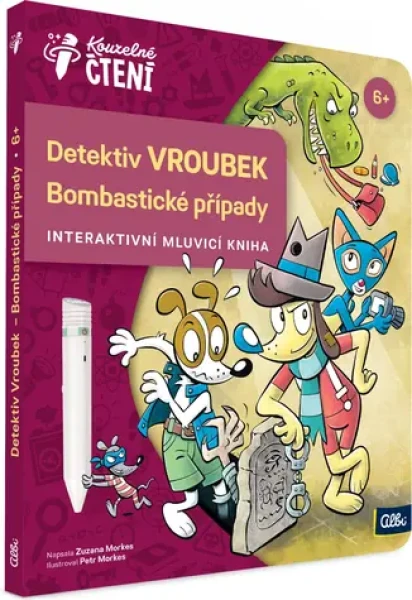 Albi Kúzelné čítanie Kniha: Detektív Vrúbok - Bombastické prípady