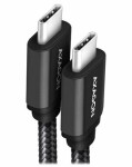 Axagon BUCM3-CM20AB SPEED Dátový kábel USB-C 3.2 - USB-C 60W 2m čierna (BUCM3-CM20AB)