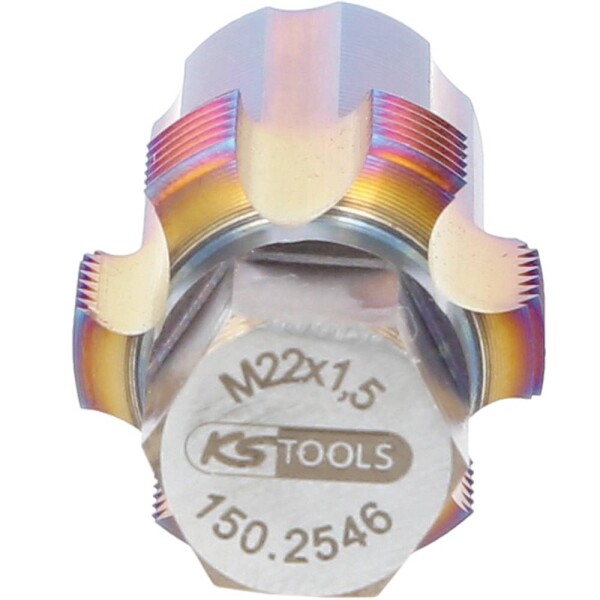KS Tools 150.2546 univerzálny prerezávač závitov M22 x 1.5 Špeciálna nástrojová oceľ 1 ks; 150.2546