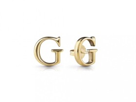 Guess Štýlové pozlátené náušnice Studs Party JUBE02169JWYGT