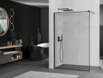 OLSEN SPA - Walk-in sprchovací kút ALGORA BLACK - FARBA rámu - Čierna, Rozmer A - 120, Rozmer C - 195, Smer zatvárania - Univerzálne Ľavé / Pravé, Výplň - Maľované bezpečnostné sklo - 6 mm OLBALGO120BC