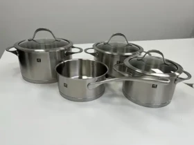 Zwilling Essence Sada nerezového riadu 4ks / 3x hrniec s pokrievkou / 1x rajnicu (66220-003-0)