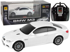 Mamido Elektrické autíčko R/C BMW M3 s ovládaním, svetlá 1:28 Biele