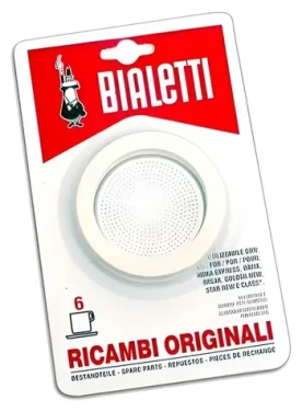 Bialetti Sada tesnení pre hliníkové moky kanvice 1 šálka / Náhradný diel / 3 tesnenia + sitko / 1 šálka (0800031)