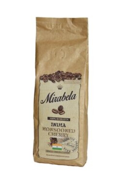 Mirabela India Monsooned 225 g / Zrnková káva / 100% Robusta (8595631700587)