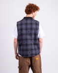 Service Works Thistle Plaid Padded Work Vest BLACK M