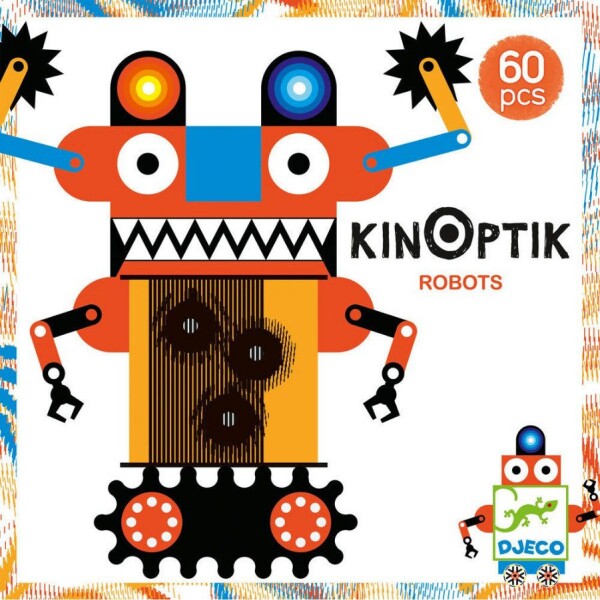 Djeco Puzzle kinoptik Roboti 60 dielikov