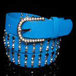 Sexy hip belt with studs and rhinestones