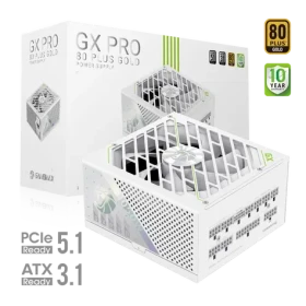 Gamemax GX PRO 1050G biela / Zdroj / ATX / 1050W / 80 PLUS Gold / Plne modulárne (GX PRO 1050G WH)