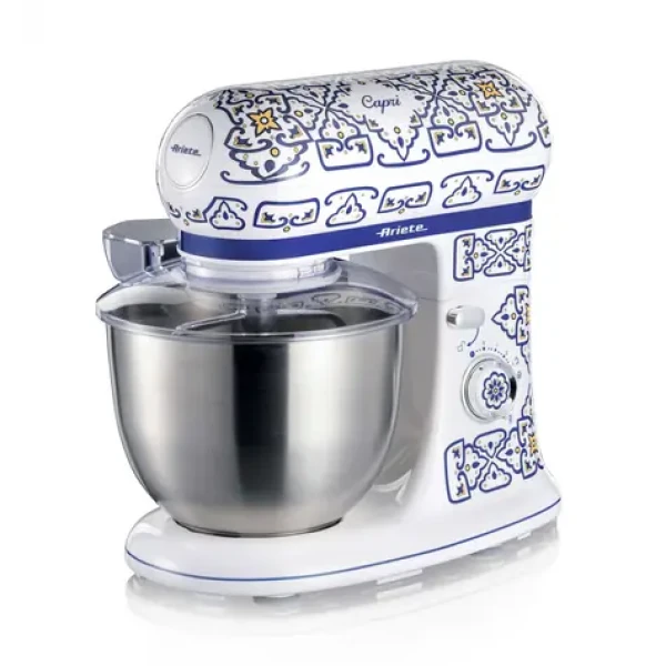 Ariete 15880C Capri biela, svetlo modrá / Stolný mixér / 1200 W / 5.5 l / planetárne (15880C)
