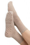 DÁMSKE PONOŽKY S ABS 088 béžová melanž 38-40