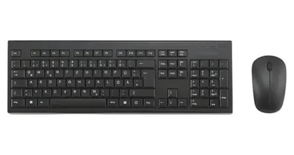 Kensington KM150 EQ čierna / Bezdrôtový set klávesnice a myši / DE layout / 2.4 GHz / membrána / AES 128-bit (K75562DE)