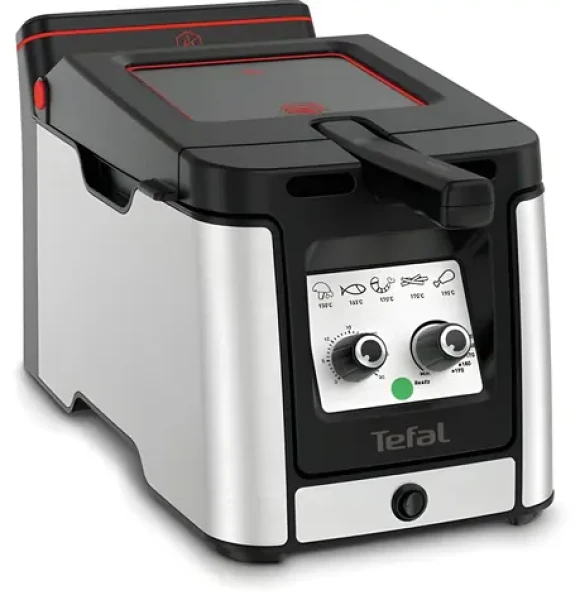 TEFAL Clear Duo FR600D10 nerez/čierna / Fritéza / 2000 W / 3,5 l / 150-190°C (100001932366)