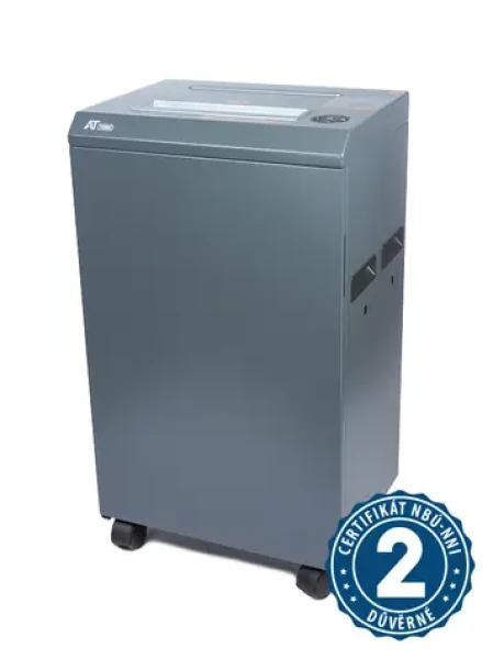 AT AT-70MC / Skartovací stroj / 2x 10 mm (P-5) / 270 mm / až 20 listov / 53 l (AT-70MC)