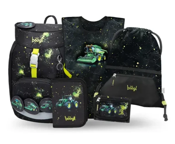 BAAGL SET 5 Airy Traktor: batoh, peračník, vrecko, zástera, peňaženka GRS (A-35992)
